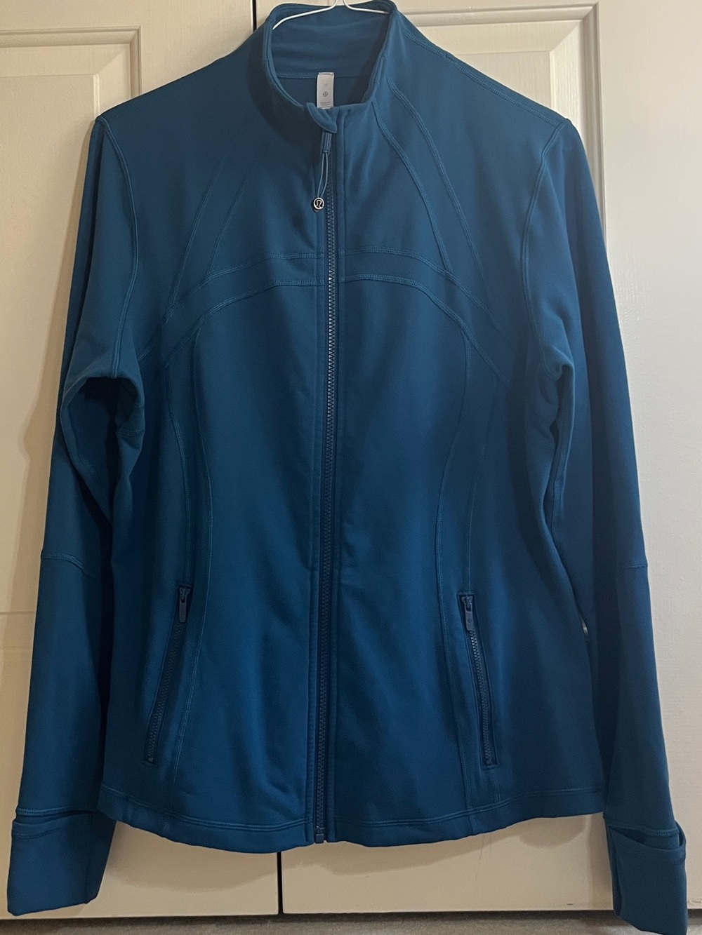 🍒LULULEMON sz 16 Classic DEFINE JACKET BLUE BOREALIS Teal Blue *LUON
